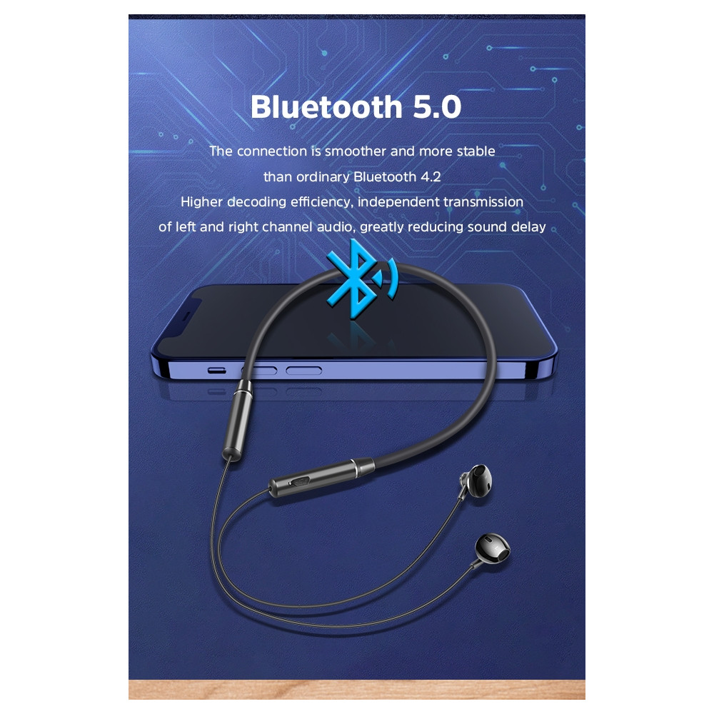 KIVEE 6941256111222 TW57 Bluetooth 5.0 Earphone Black - Image 3
