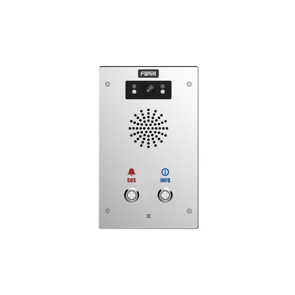 Fanvil I16SV02P Outdoor Video SIP Intercom Water & dust proof SIP Intercom IP65 (2 button), Built-in HD camera, HD voice, built-in 3W speaker TF card - Image 1