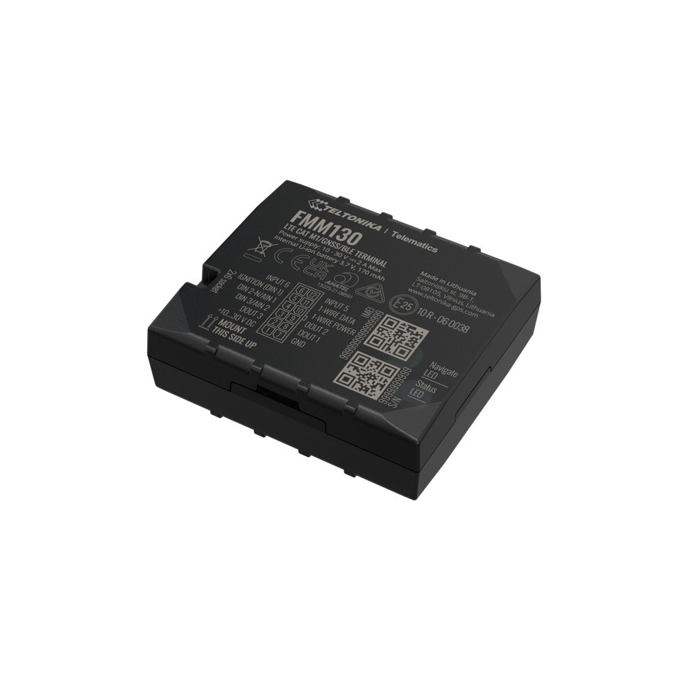 Teltonika FMM130LNXW01 FMM130 Advanced CAT M1/GSM/GNSS/BLE Terminal with Internal Antennas and Backup Battery - Image 1