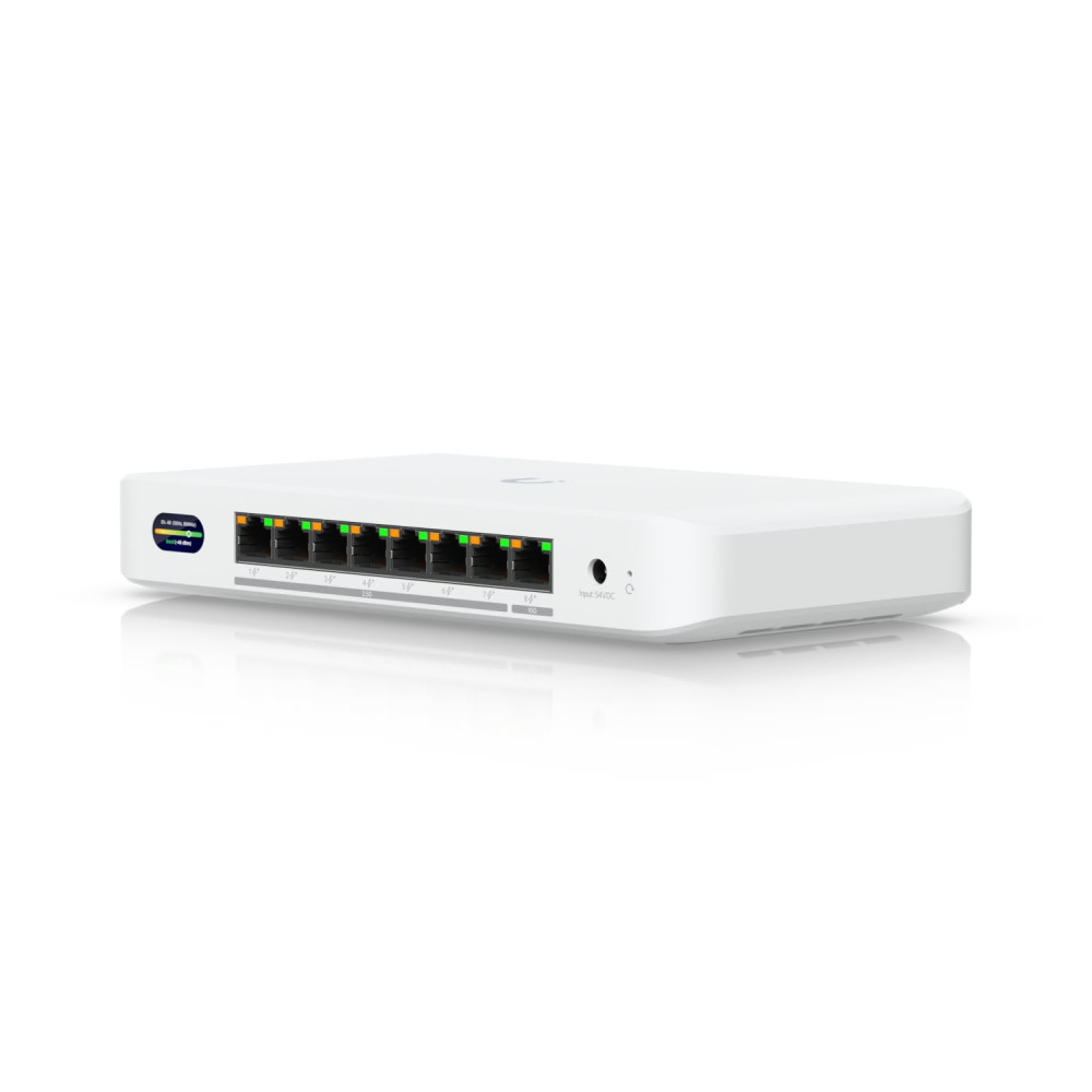Ubiquiti UDB-SWITCH Device Bridge Switch, Compact PoE+ Switch* (1) 10 GbE Port, (7) 2.5 GbE Ports, 6 GHz, WiFi 7 Integration, Seamless, High-Capacity,UniFi WiFi. - Image 1