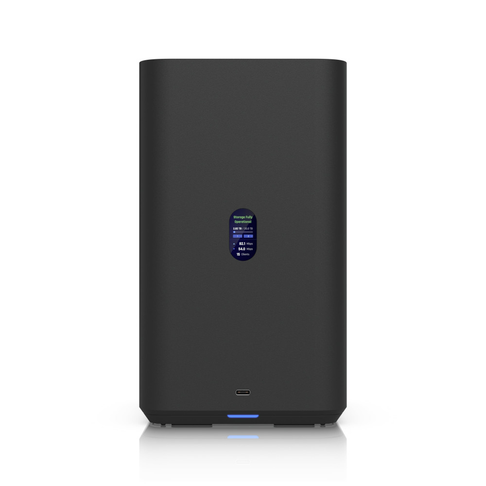 Ubiquiti UNAS-2-B UNAS 2, Black, UniFi Network Attached Storage (2)3.5' HDD Bays, 2.5 GbE Networking, USB-C Connectivity, PoE++ Adapter, All In Compact Foot. - Image 1