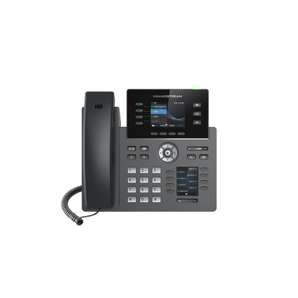 Grandstream GRP2614 4 Line IP Phone, 4 SIP Accounts, 320x240 Colour Screen, BLF Keys, HD Audio - Image 1